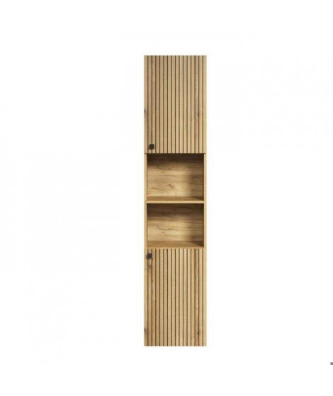 PureBliss armoire haute pour salle de bain chene décor.