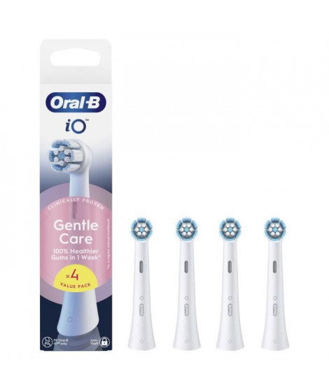 Recharges de brosse a dents - ORAL B - iO - x4 Soin Doux Blanc