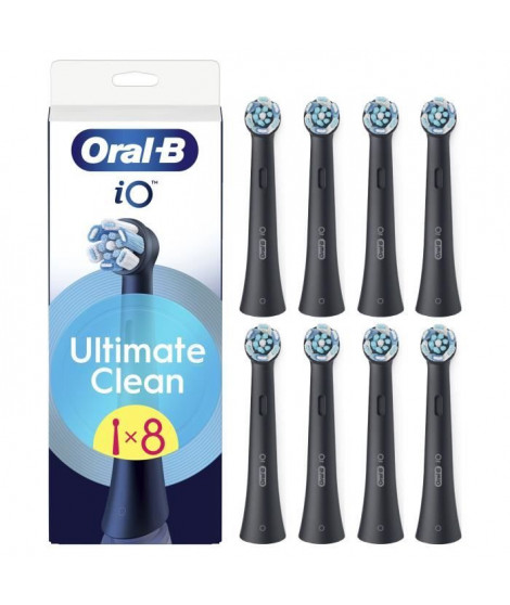 Brossette ORAL-B - iO refills Ultimate Clean - Pack de 8 - Noir