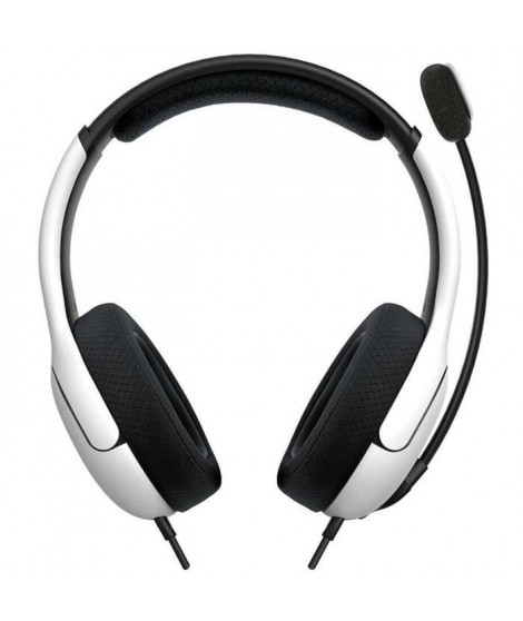 PDP - Casque gaming filaire LVL40 pour PS4 et PS5 - Blanc