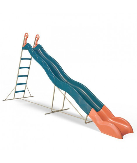 Toboggan VALOU Bleu TRIGANO 3,80 m. 3-12 ans.