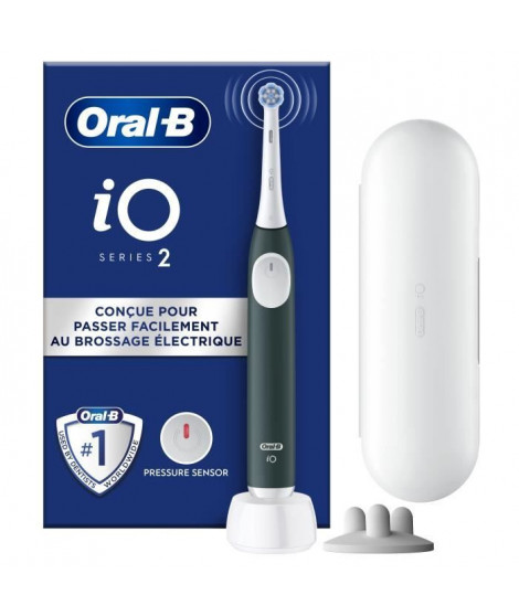 Brosse a dents électrique - ORAL B - iO2 Series - Vert Foret + Étui de Voyage