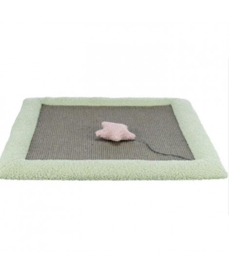 Junior matelas griffoir - TRIXIE - 47 x 47 cm - Gris / Menthe