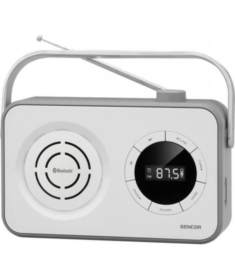 Récepteur radio portable PLL FM avec BT, USB, Micro SD et AUX - Sencor - SRD 3200 W
