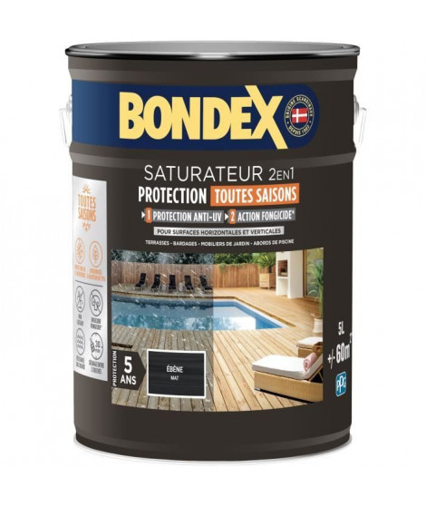 Saturateur 2 en 1 - BONDEX - Ebene mat - 5 L