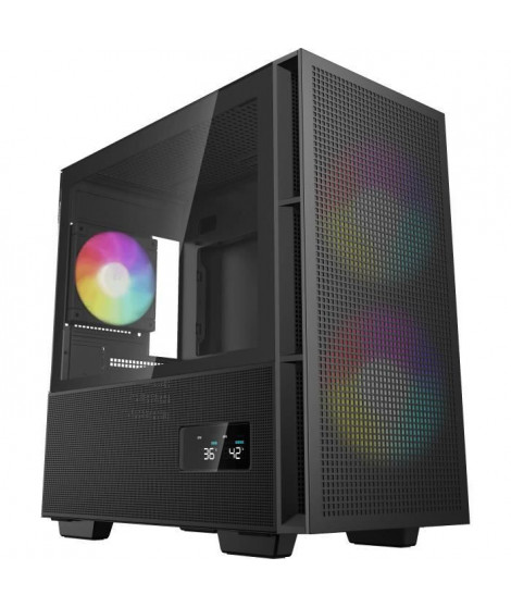 Boitier PC - DEEPCOOL - CH360 Digital - Sans alimentation - Mini tour - Format M-ATX - Noir