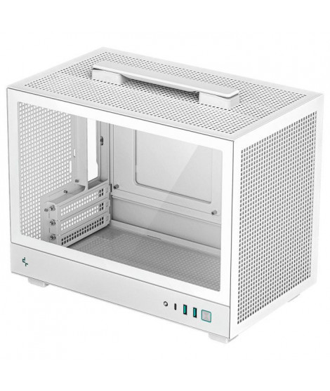 Boîtier mini tour - DeepCool - CH160 mT - Blanc - Design compact - Optimisé pour Mini-ITX