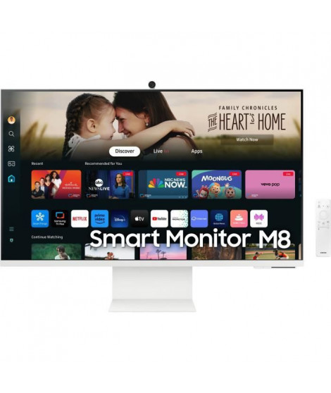 SAMSUNG LS32DM801UUXEN 32p UHD VA 60Hz Smart Monitor M8 4ms White HDMI