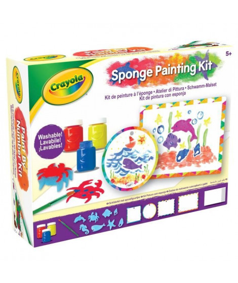 Kit de peinture a l'éponge - CRAYOLA - Des 5 ans