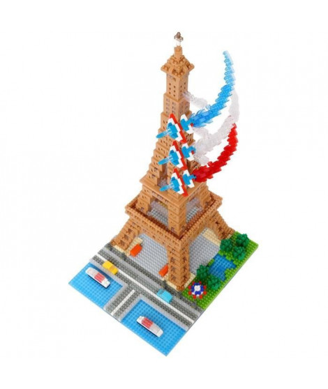 Nanoblock - Bandai - NB057 - Tour Eiffel - 500 pieces - a monter soi-meme - 8 ans et plus