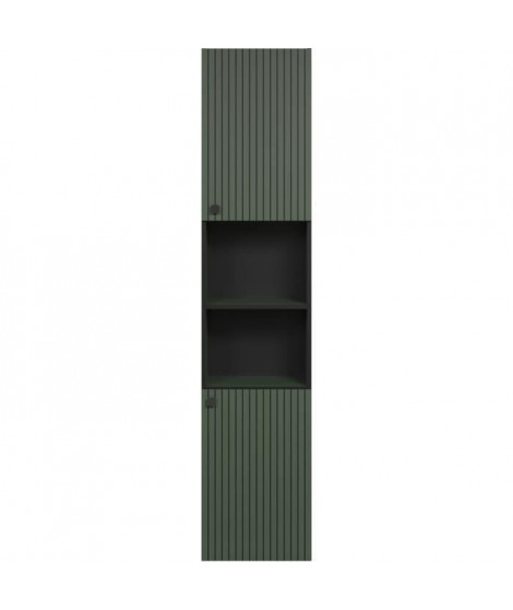 Colonne de salle de bain - Décor chene - L40 x H186 x P31cm - PURE BLISS