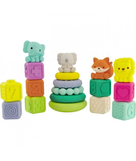 Coffret de 20 pieces sensorielles - INFANTINO - 315222 - Empilables