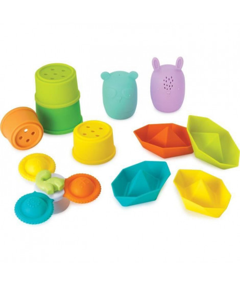 Coffret de bain - INFANTINO - 315341 - 11 pieces - Silicone