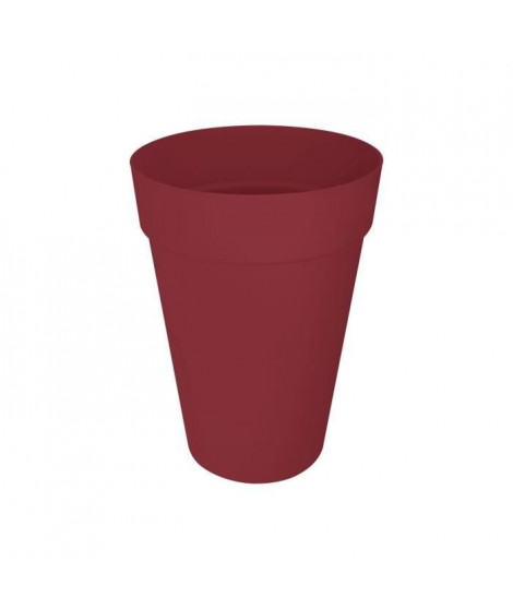 Pot de fleur - Elho - Loft Urban Rond - Haut 35 - Rouge - L 34 x B 33.5 x H 45 cm - Extérieur - 100% recyclé
