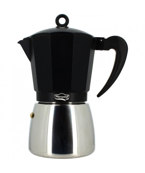 Cafetiere Italienne - MENASTYL - 3935072 - Aluminium - 12 tasses - Tous feux dont induction
