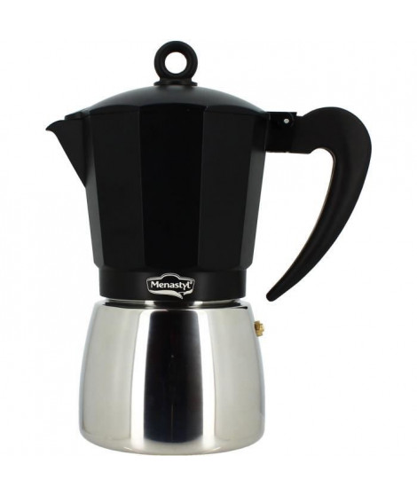 Cafetiere Italienne - MENASTYL - 3935071 - Aluminium - 9 tasses - Tous feux dont induction