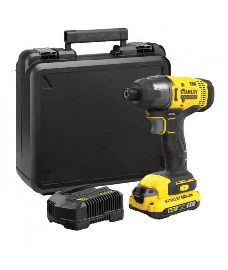 Visseuse a impacts 165 Nm - 18V - 2800 trs/min, 3100 cps/min, LED - Gamme V20 - STANLEY FATMAX, SFMCF800D1K-QW