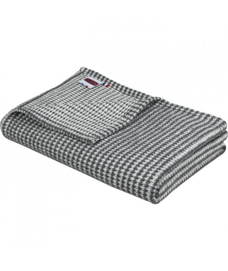Plaid - DODO - Coton caresse - Ardoise