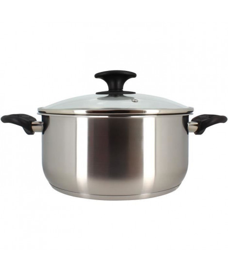 Faitout - MENASTYL - 6020256 - En acier inoxydable - 24 cm - Tous feux dont induction