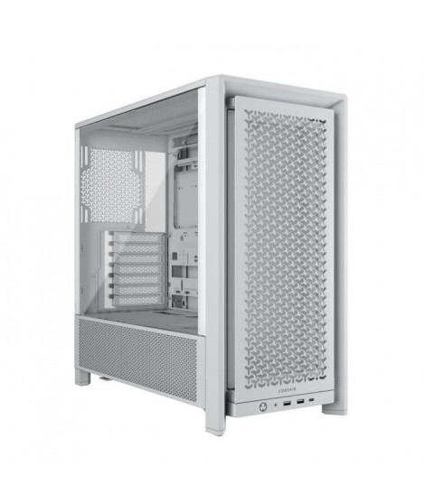 Boîtier PC - CORSAIR - Série FRAME 4000D - Moyen-tour - Blanc