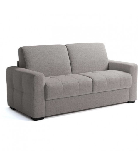 Canapé convertible express - 3 places - EUREKA - Tissu como 22 ASH - 200 x 102 x 95 cm
