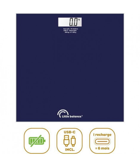 Pese-personne - LITTLE BALANCE - SB3 - USB-C - Bleu nuit