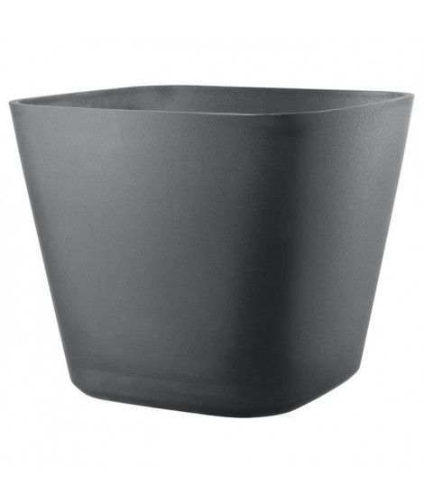 Pot de fleurs carré - DEROMA - Origin - 12 L - Gris