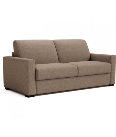 Canapé convertible express - 3 places - BL018 - Tissu como 5 Antelope - 190 x 100 x 87 cm