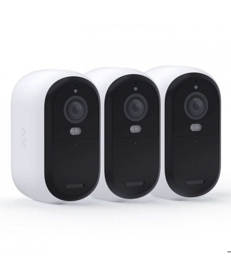 Caméra de sécurité connectée - ARLO - Essential2 - Pack de 3 - Résolution 2K - Vision nocturne couleur