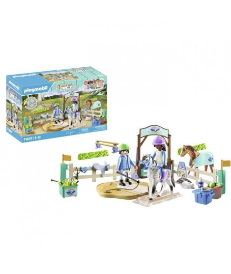 PLAYMOBIL 71637 Arene d'équitation, Horses of Waterfall, 67 pieces, Des 5 ans