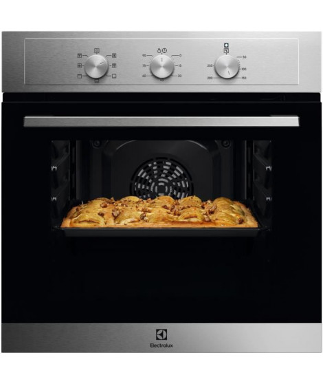 Four encastrable multifonction aquaclean - ELECTROLUX - EOH2H00BX - Inox - Anti-trace - Porte ventilée 2 verres - 59 x 59,4 x…