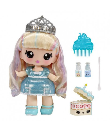 Yummiland - Grande poupée 25 cm a coiffer et câliner - Animal de compagnie + baumes a levre parfumé - Callie - Des 4ans