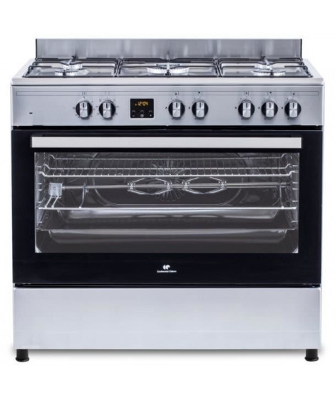 Cuisiniere piano four multifonctions catalyse - CONTINENTAL EDISON - CECP9060IXDD - 95 L - Affichage digital - L90 x H 85 cm …