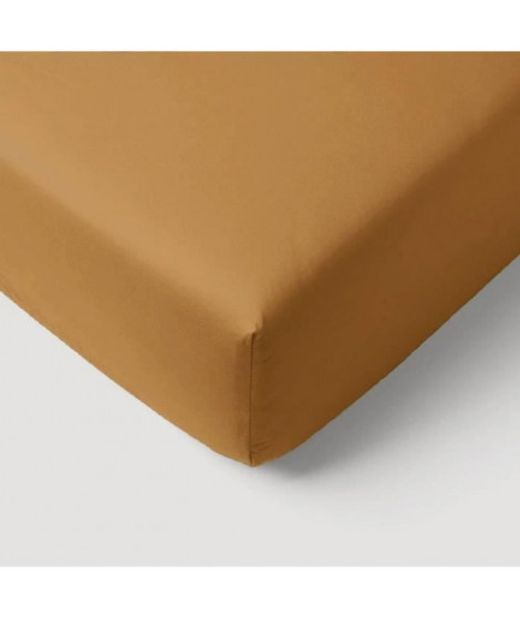 Drap housse - P'TIT DODO - 60 x 120 cm - Jersey - Caramel