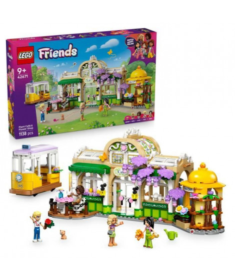 LEGO Friends 42671 Café des Plantes et Kiosque a Fleurs - Jeu de Construction Fille 9 Ans