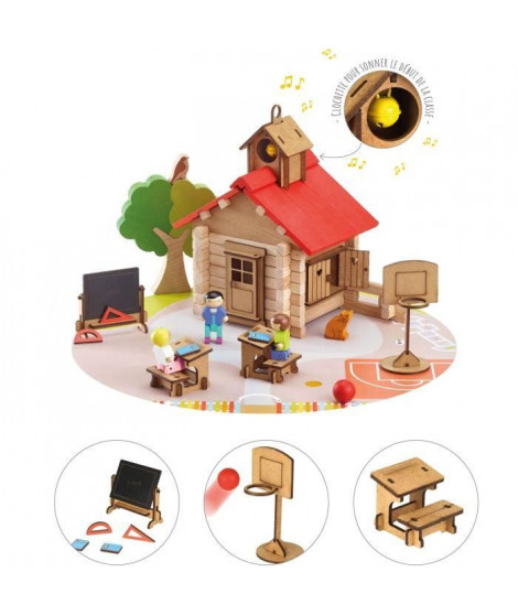 L'école du village - Jeu de construction - JEUJURA - 125 pieces