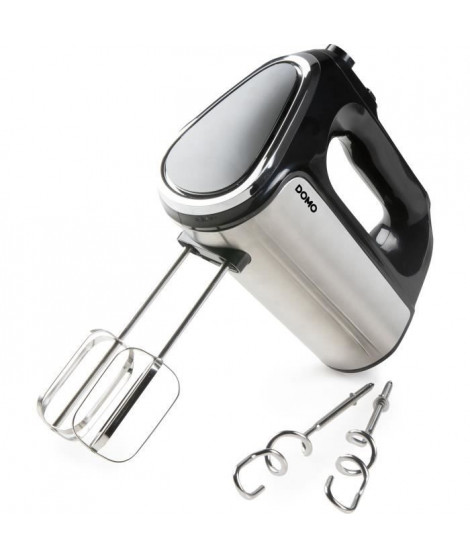 Batteur électrique - DOMO - DO9258M - 800 W - 5 vitesses + Turbo - Noir / Acier