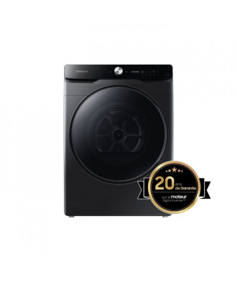 Seche-linge pompe a chaleur SAMSUNG DV16T8520BV - 16 kg - Digital Inverter - L84,4cm - Classe A++ Optimal Dry - Noir