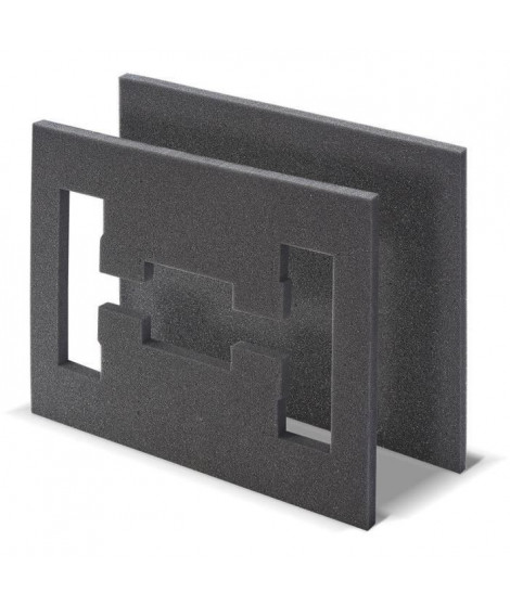 Insert en mousse - TOOD - 2 pieces - Pour coffret professionnel - Emboîtable - 40x30x4 cm