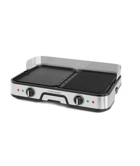 Plancha RIVIERA & BAR - QPL525 - Surface de cuisson 45,5 x 29cm - 6 a 8 personnes - 2000W