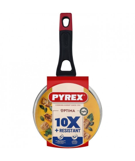 Casserole + couvercle - PYREX - 1455030 - Antiadhésif - 16 cm - Sans PFAS