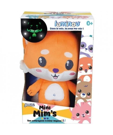 Peluche lumineuse naturelle - JEMINI - Luminou renard mini mim's - Fonctionne sans pile - +/- 15 cm