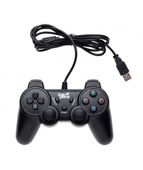 UNDER CONTROL Manette Filaire Noire PS3 - 1,8M