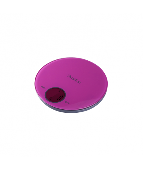 Balance électronique rose et grise Halo Glass, 5 kg - Terraillon