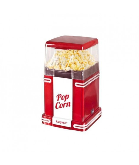 BEPER 90.590Y Machine a popcorn - Rouge / Blanc