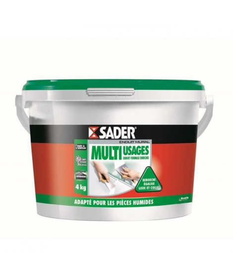 SADER Seau Pâte Enduit Multi-usages - 4kg