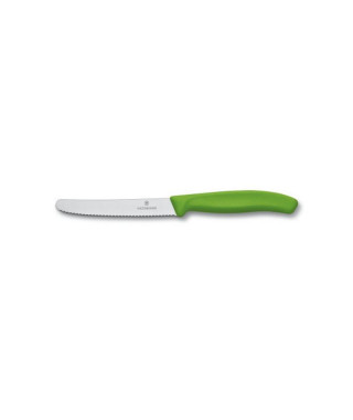 Lot de 2 couteaux de table ou à tomate 10 cm Vert SwissClassic Victorinox