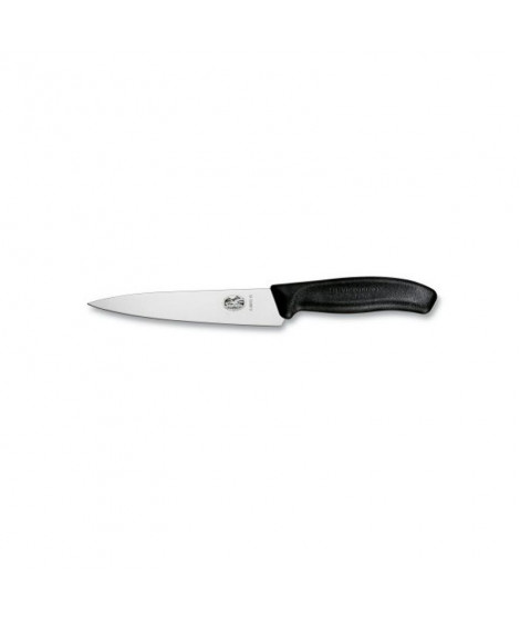 Couteau à découper & éminceur 15 cm noir Victorinox