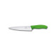 Couteau à découper & éminceur 19 cm vert Victorinox
