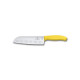 Couteau Santoku lame alvéolée 17 cm jaune Victorinox